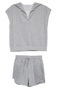 TWO-PIECE SCUBA SWEAT SET IN GRAY - Molly's! A Chic and Unique Boutique 