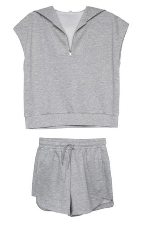 TWO-PIECE SCUBA SWEAT SET IN GRAY - Molly's! A Chic and Unique Boutique 