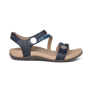 JESS ADJUSTABLE QUARTER STRAP SANDAL NAVY