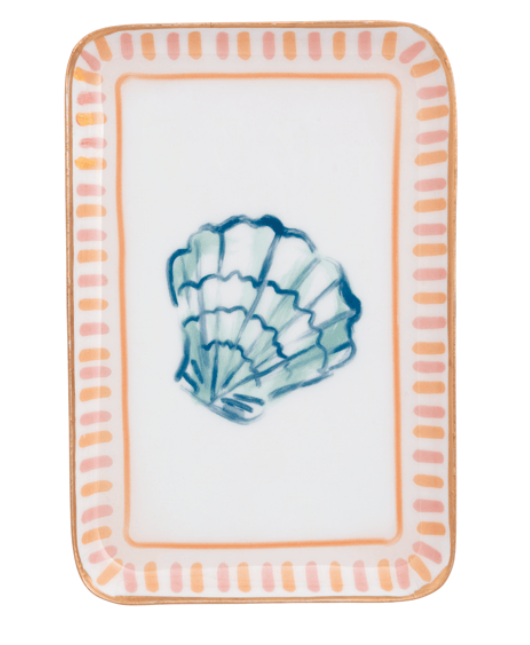 SHELL SEA ENAMEL TRINKET DISH - Molly's! A Chic and Unique Boutique 