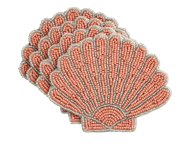 SHELL SET BEADED BAR COASTERS - Molly's! A Chic and Unique Boutique 