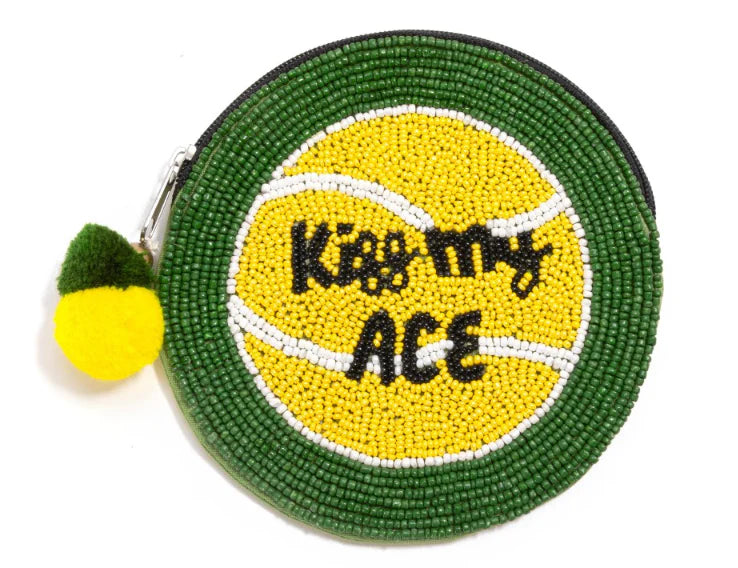 KISS MY ACE ROUND COIN POUCH - Molly's! A Chic and Unique Boutique 