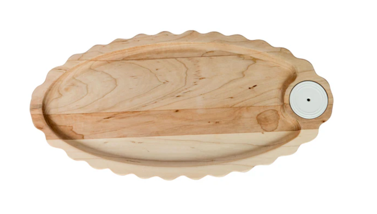 MAPLE SCALLOPED TRAY