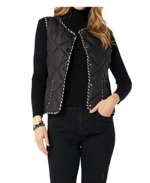 Braylin Reversible Quilted Vest - Molly's! A Chic and Unique Boutique 
