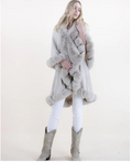ORIGINAL USA MULTI LAYERED FAUX FUR CAPE (AVAILABLE IN BLACK AND BEIGE) - Molly's! A Chic and Unique Boutique 