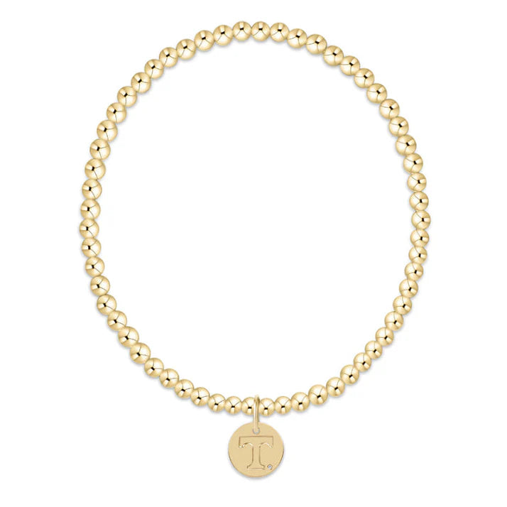 COLLEGIATE CLASSIC GOLD 3MM BRACELET- TENNESEE