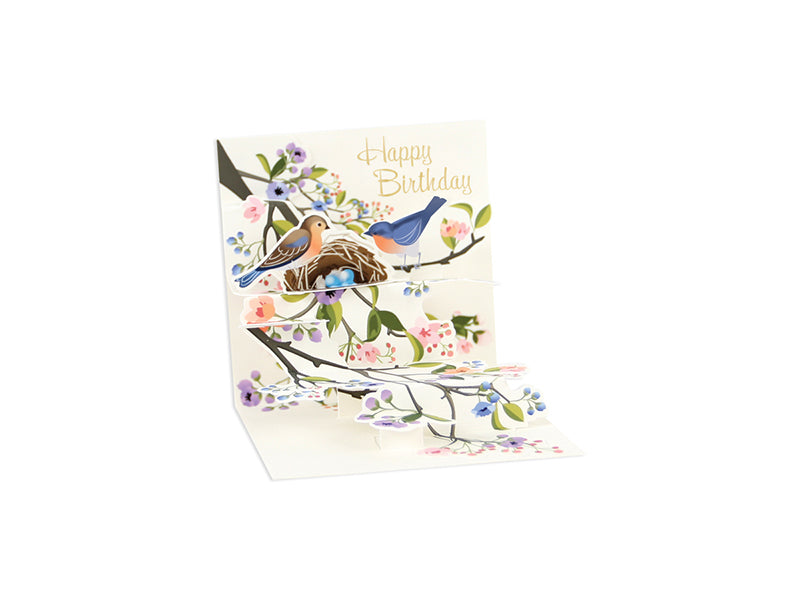 PERCHED BIRDS MINI POP UP CARD - Molly's! A Chic and Unique Boutique 