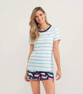 NAUTICAL WHALES WOMENS PAJAMA T SHIRT - Molly's! A Chic and Unique Boutique 