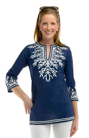 COTTON EMROIDERED TUNIC - THE REEF - Molly's! A Chic and Unique Boutique 