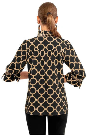 RUFFLENECK TUNIC - DIP & DOT - Molly's! A Chic and Unique Boutique 