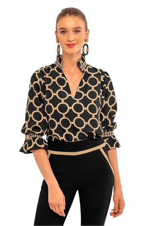 RUFFLENECK TUNIC - DIP & DOT - Molly's! A Chic and Unique Boutique 