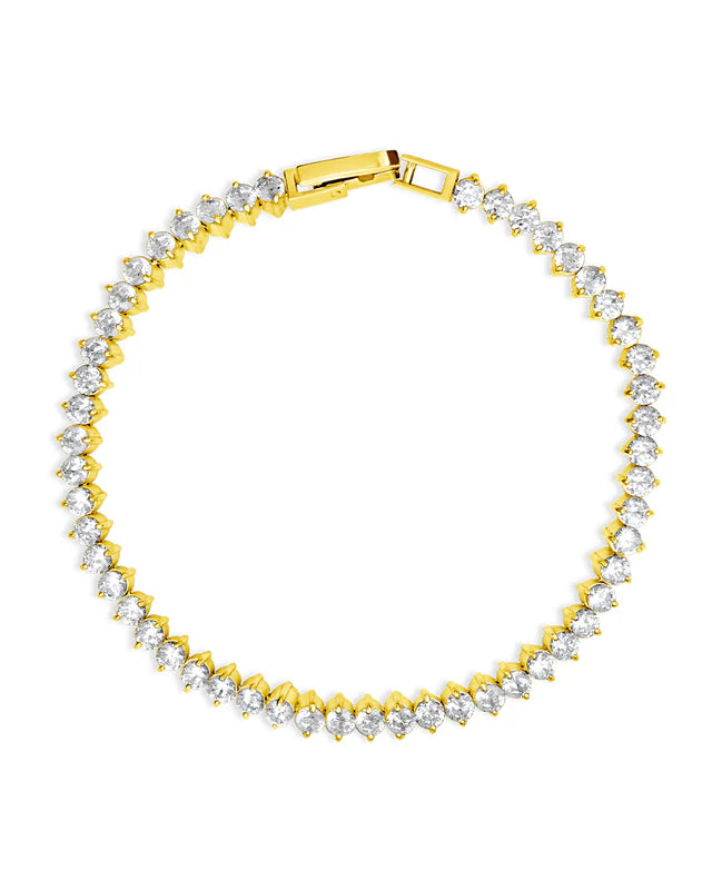 TENNIS BRACELET GOLD - Molly's! A Chic and Unique Boutique 
