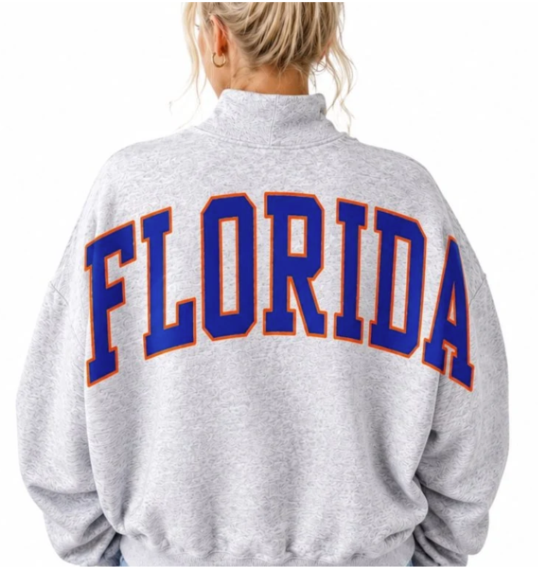 Simply Southern Florida Mockneck Pullover Crew Oversized Sweatshirt - Molly's! A Chic and Unique Boutique 