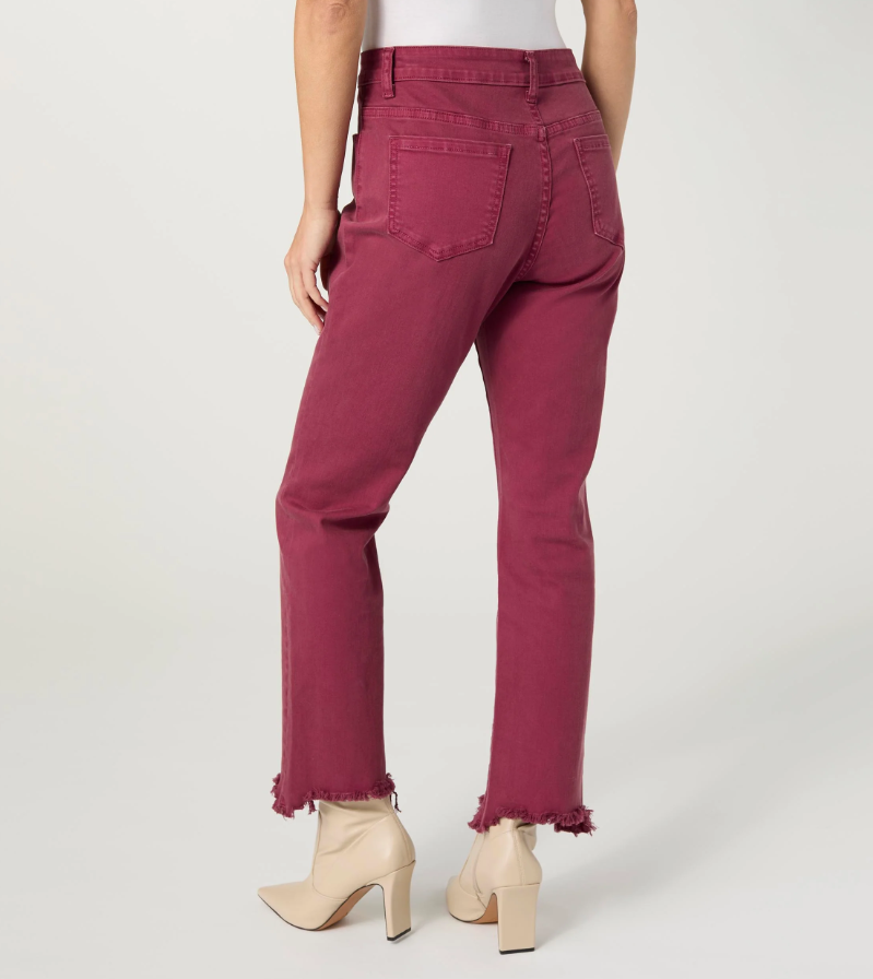Marky Cutout Ankle Pant - Rich Wine - Molly's! A Chic and Unique Boutique 