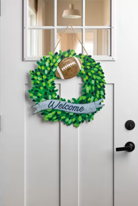 WELCOME TIN WREATH - Molly's! A Chic and Unique Boutique 