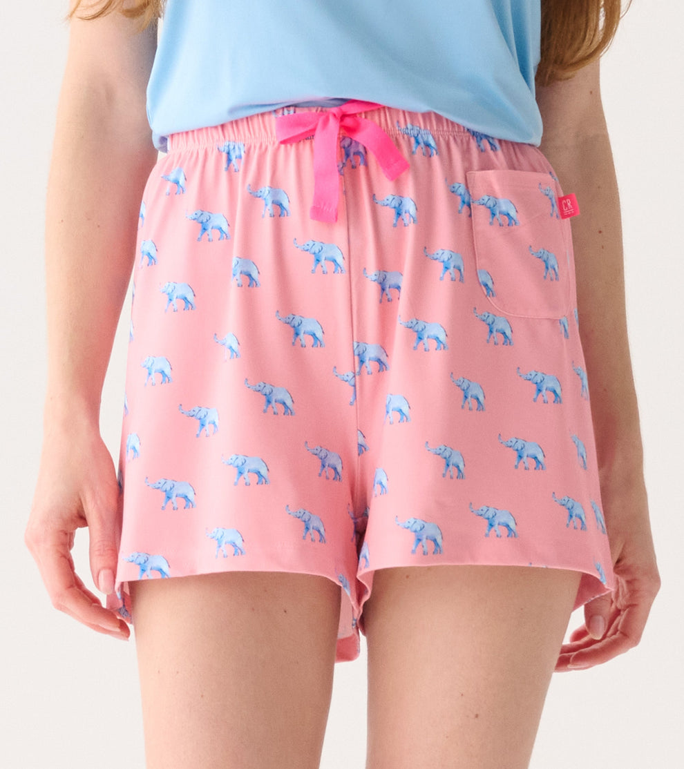 elephantastic pj shorts in a bag