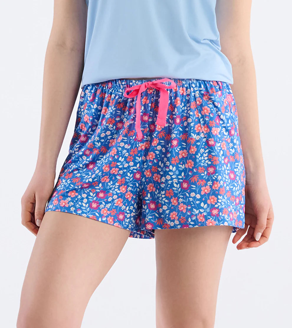 WOMEN'S GARDEN FLOWERS PJ SHORTS IN A BAG - Molly's! A Chic and Unique Boutique 
