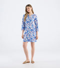 WOMENS LEAFY FLORAL NOTCH DRESS - Molly's! A Chic and Unique Boutique 