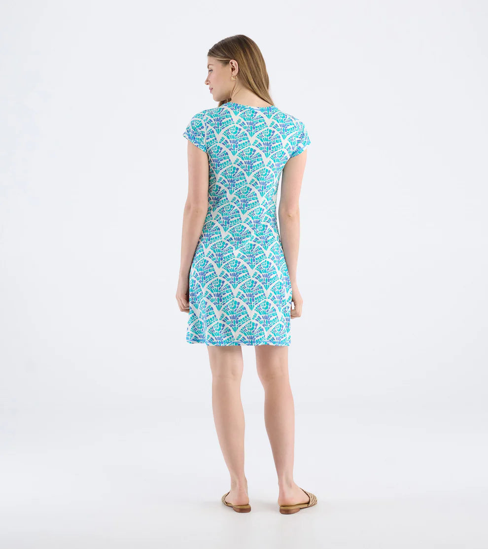WOMENS MOSAIC WAVES T SHIRT DRESS - Molly's! A Chic and Unique Boutique 