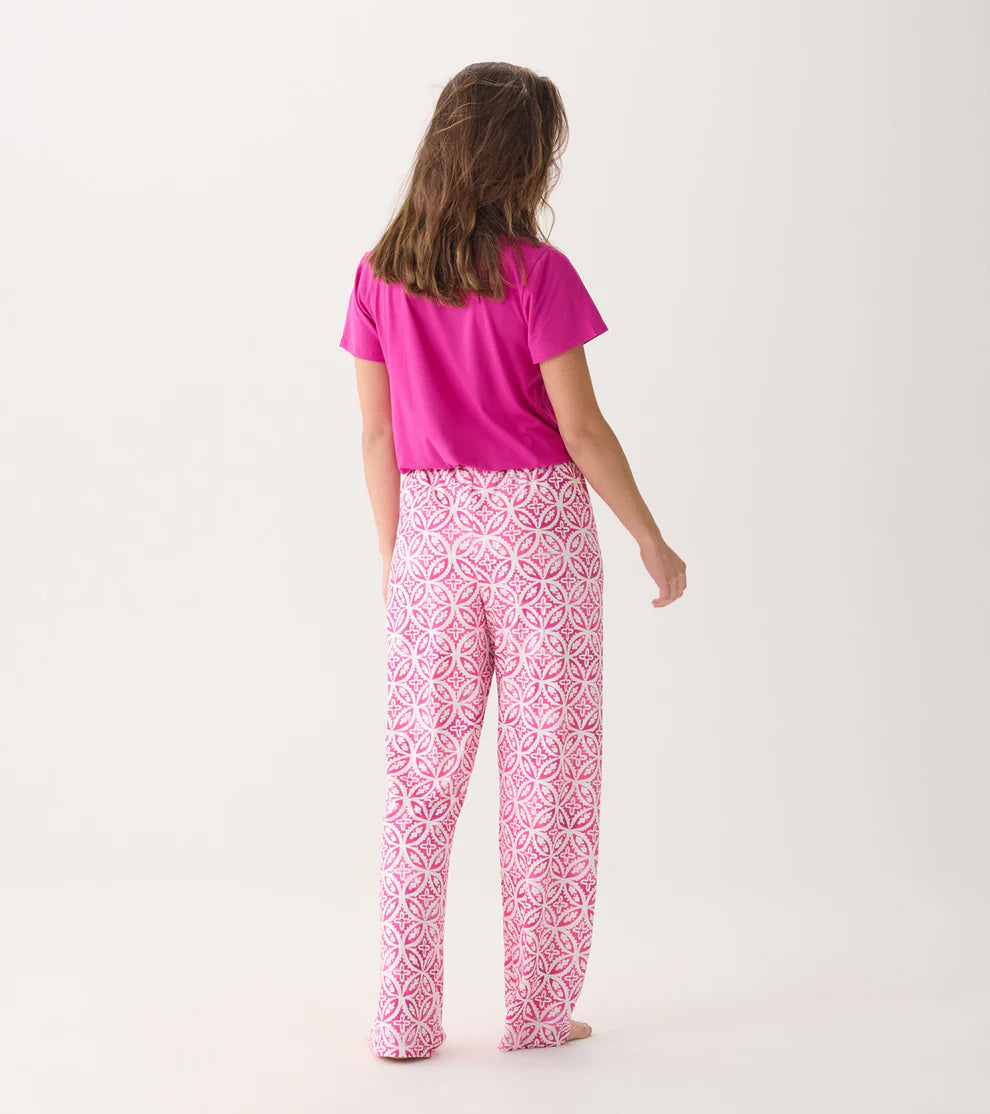 WOMENS PINK LOTUS PAJAMA PANTS IN A BAG - Molly's! A Chic and Unique Boutique 