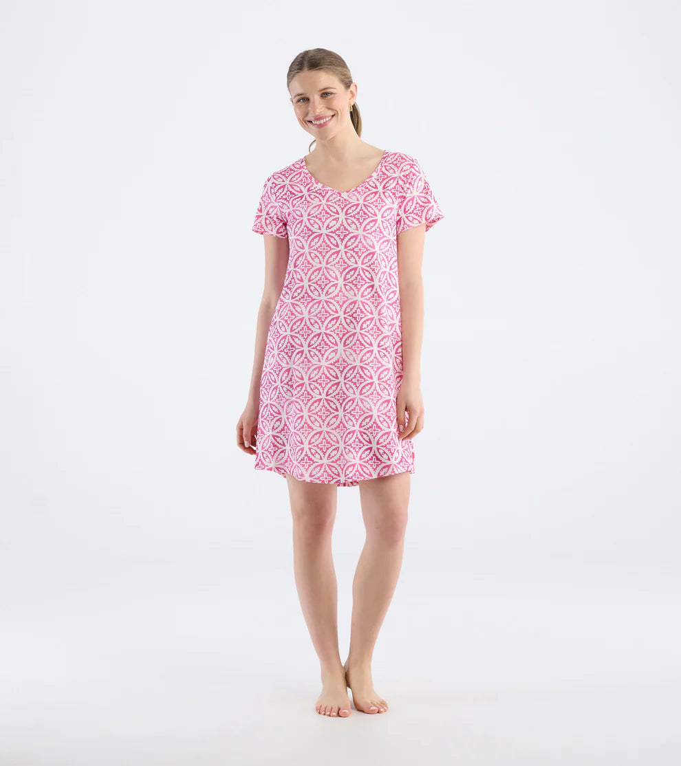 WOMENS PINK LOTUS NIGHT DRESS IN A BAG - Molly's! A Chic and Unique Boutique 