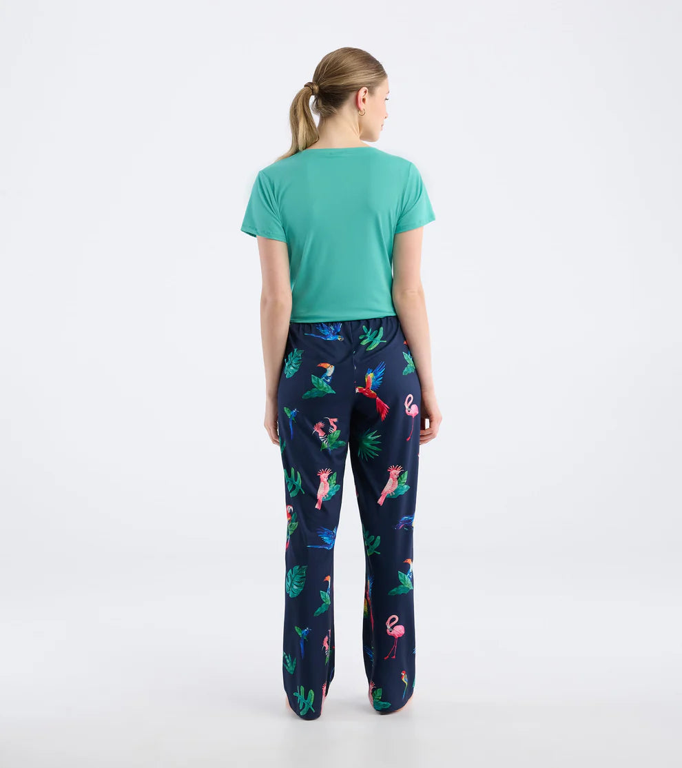 WOMENS TROPICAL BIRDS PAJAMA PANTS IN A BAG - Molly's! A Chic and Unique Boutique 