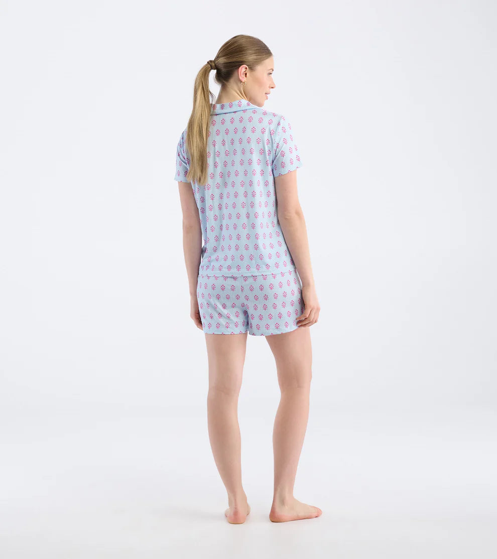 WOMENS WILD FLOWERS SHORT PAJAMA SET - Molly's! A Chic and Unique Boutique 