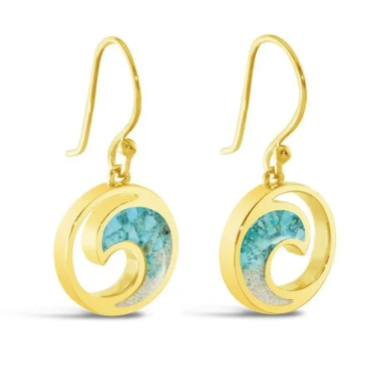 EXPLORER WAVE DROP EARRINGS GOLD - Molly's! A Chic and Unique Boutique 