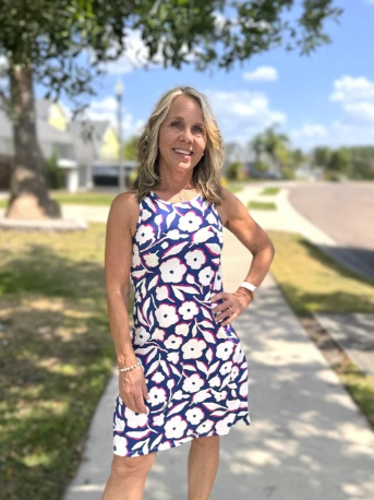 TANK DRESS FRESH FLOWERS - Molly's! A Chic and Unique Boutique 