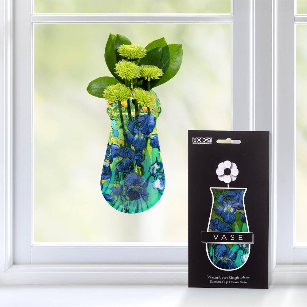 Van Gogh Irises Suction Cup Vase - Molly's! A Chic and Unique Boutique 