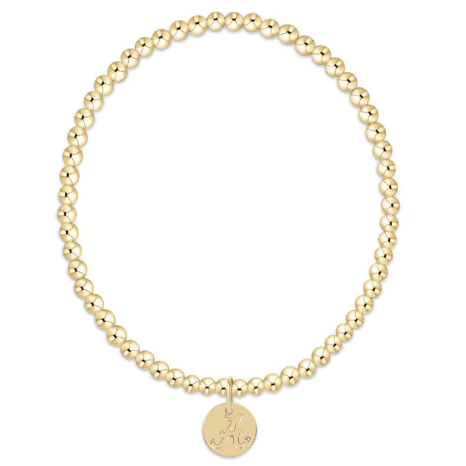 COLLEGIATE CLASSIC GOLD 3MM BRACELET- ALABAMA - Molly's! A Chic and Unique Boutique 
