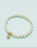 Alijoy Stretch Bracelet Cream 6mm - Molly's! A Chic and Unique Boutique 