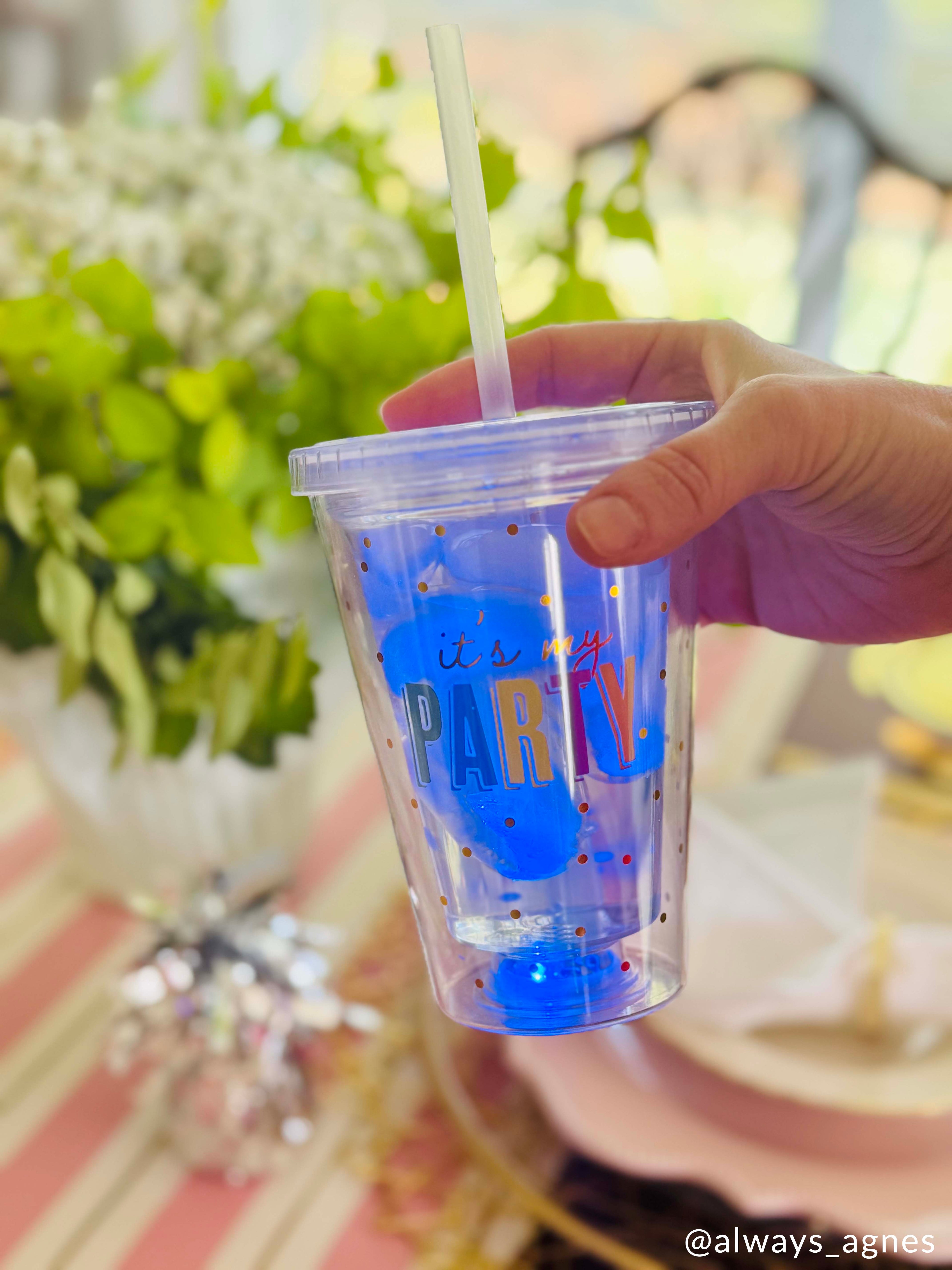 MY PARTY BIRTHDAY LIGHT-UP TUMBLER - Molly's! A Chic and Unique Boutique 