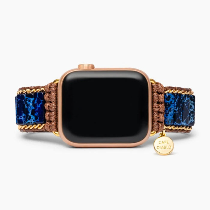 AZURE LAPIS LAZULI APPLE WATCH STRAP - Molly's! A Chic and Unique Boutique 