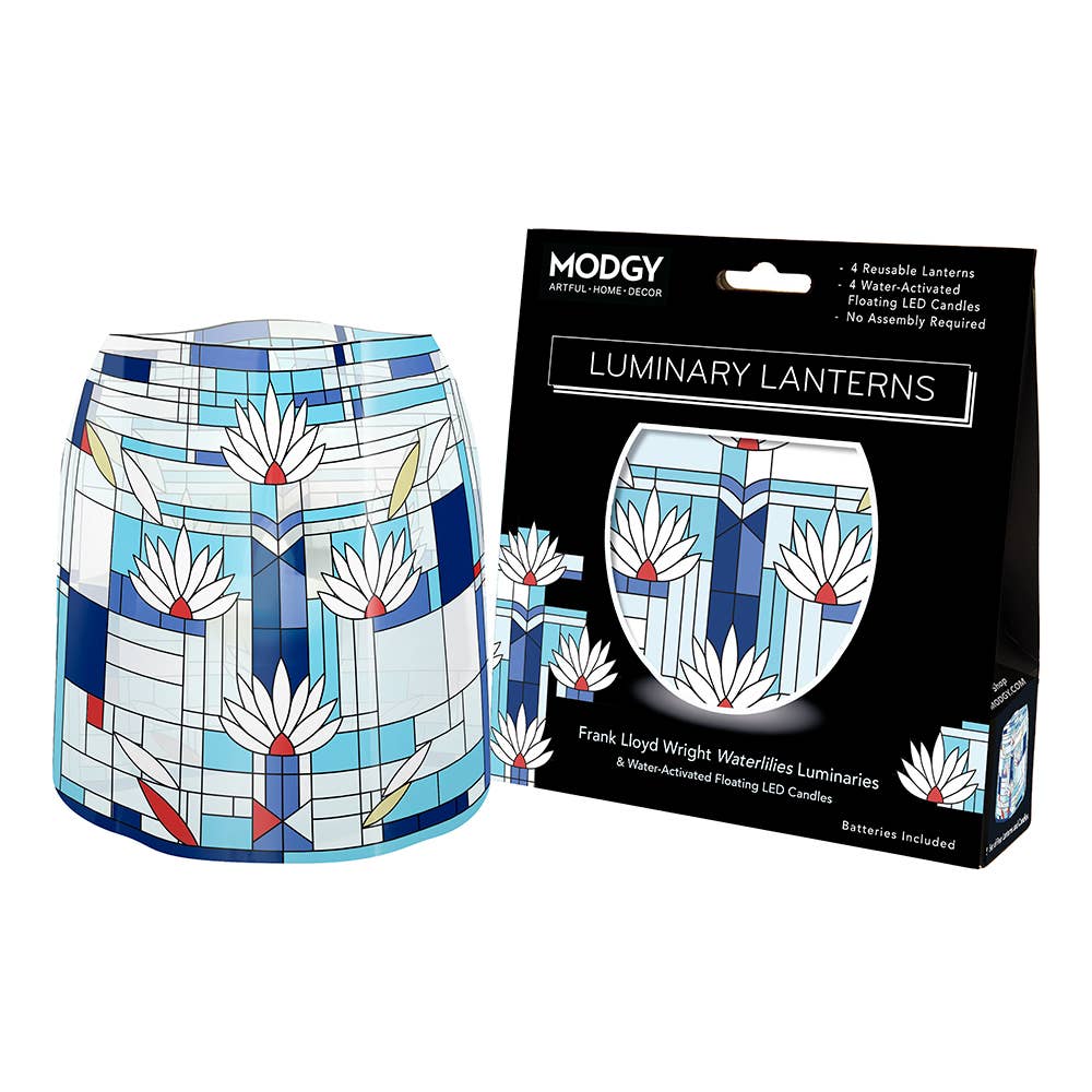 MODGY Luminary Lanterns - Frank Lloyd Wright Waterlilies - Molly's! A Chic and Unique Boutique 
