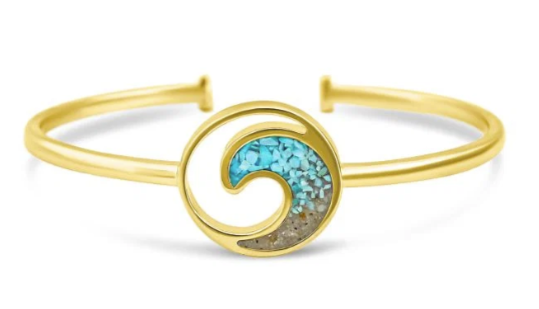 EXPLORER WAVE CUFF BRACELET GOLD - Molly's! A Chic and Unique Boutique 