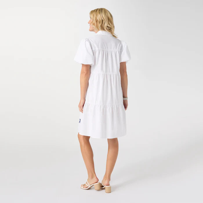 Aubrey Puff Sleeve Dress with Stars *PREVIEW* - Molly's! A Chic and Unique Boutique 