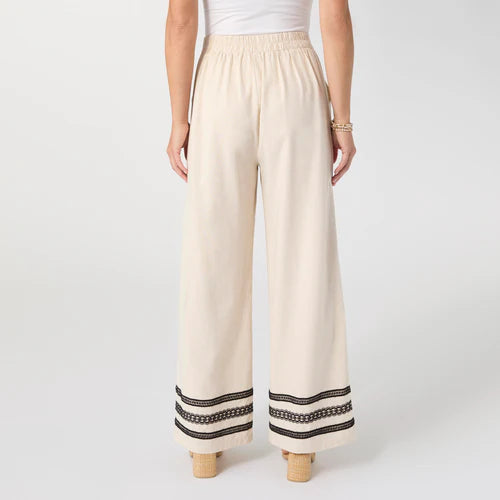 Isabelle Linen Pant with Crochet Trim *PREVIEW* - Molly's! A Chic and Unique Boutique 
