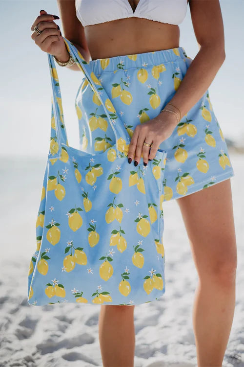 ZESTY LEMONS SLOUCHY TOTE *NP* - Molly's! A Chic and Unique Boutique 