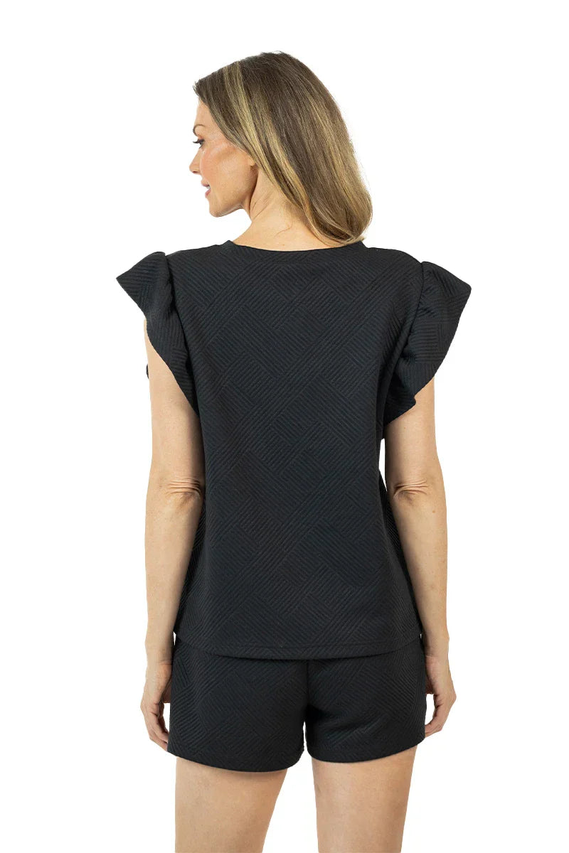 RUFFLE TOP 2 PIECE SET - Molly's! A Chic and Unique Boutique 