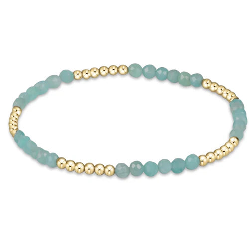 Blissful Pattern 2.5mm Bead Bracelet - Amazonite - Molly's! A Chic and Unique Boutique 
