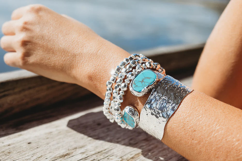 OCEAN BRACELET- SILVER - Molly's! A Chic and Unique Boutique 