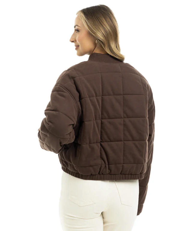 Cropped Quilted Bomber Fall Jacket - Molly's! A Chic and Unique Boutique 