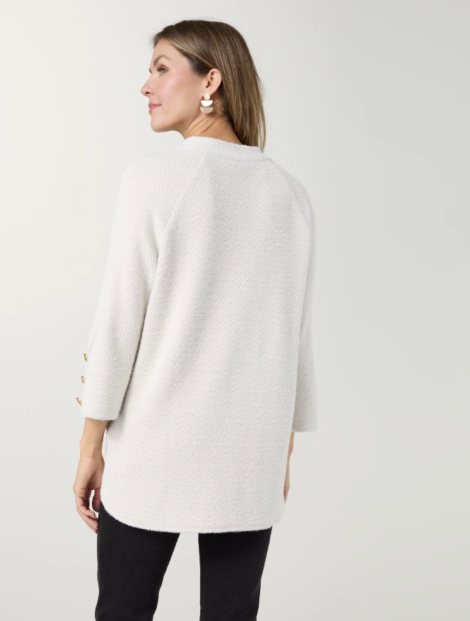 Anya 3/4 Sleeve Tunic with Button Detail - Molly's! A Chic and Unique Boutique 