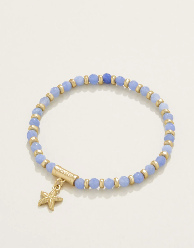 Calm Waters Stretch Bracelet Blue Aventurine - Molly's! A Chic and Unique Boutique 