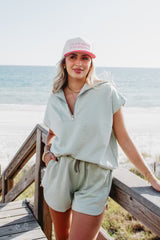 TWO-PIECE SCUBA SWEAT SET IN SEAFOAM - Molly's! A Chic and Unique Boutique 