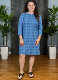 BATEAU DRESS PAINTED DIAMONDS - Molly's! A Chic and Unique Boutique 