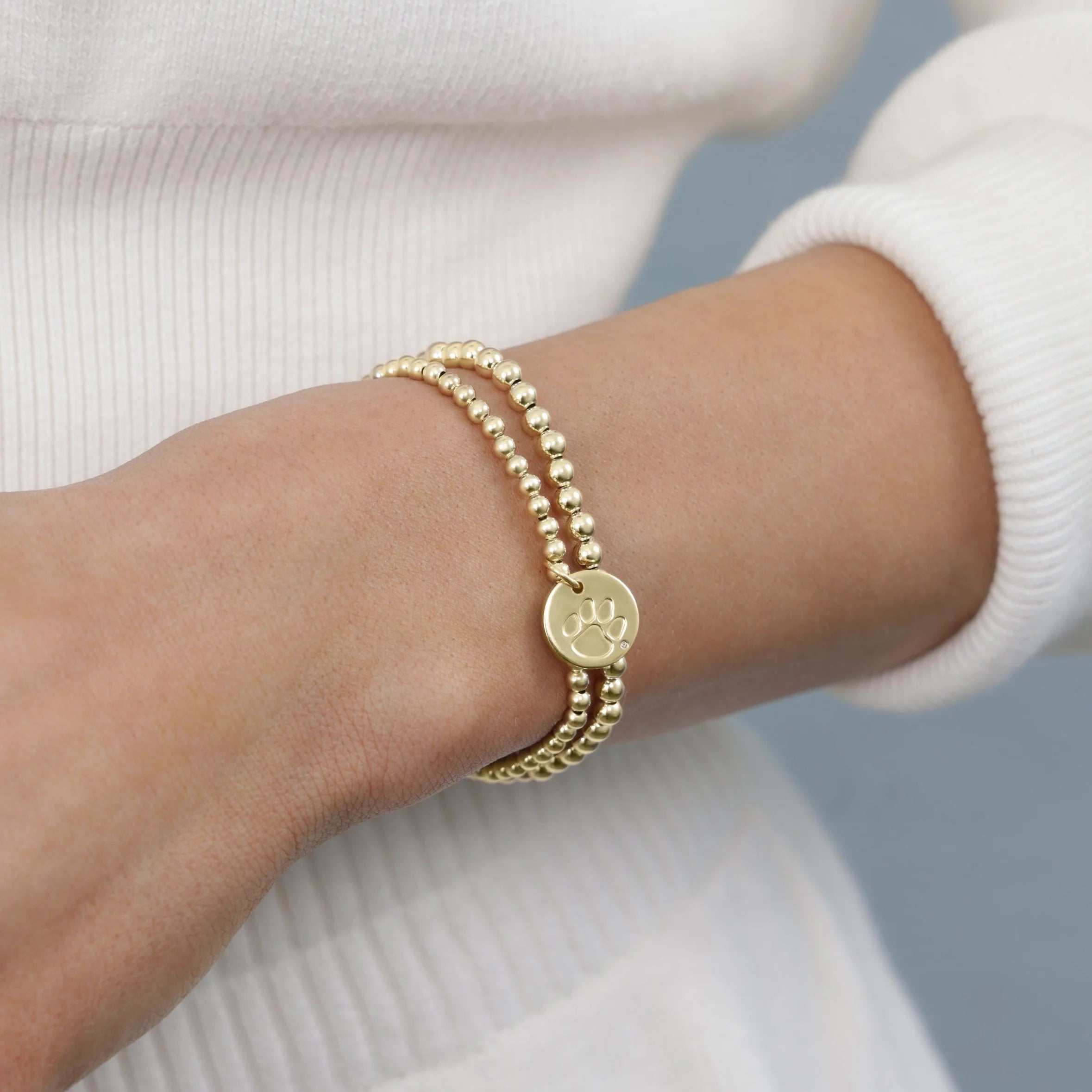 COLLEGIATE CLASSIC GOLD 3MM BRACELET- CLEMSON