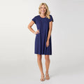 Francis Flutter Sleeve Dress - Navy *PREVIEW* - Molly's! A Chic and Unique Boutique 