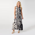 Joelle Printed Collared Maxi Dress with Tie *PREVIEW* - Molly's! A Chic and Unique Boutique 